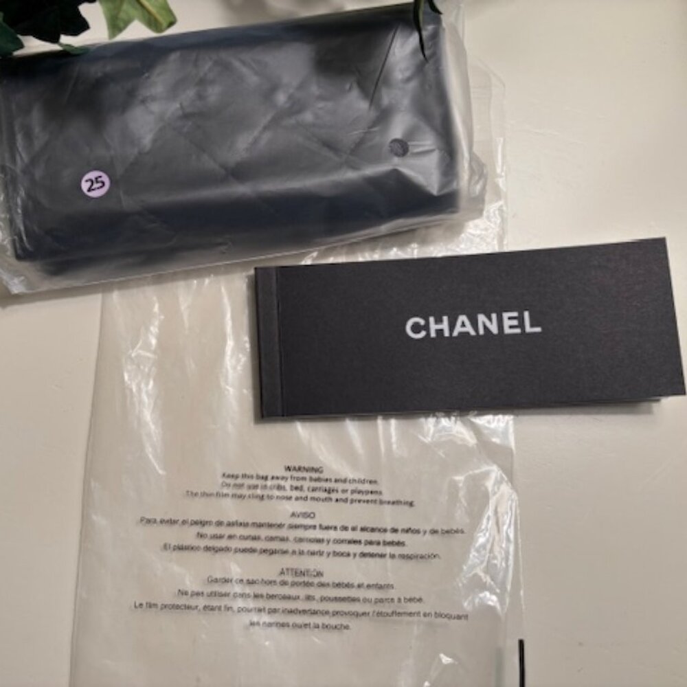 Unused Chanel Quilted Leather Eyeglass Case w/ Care Booklet *UNISEX* - Picture 7 of 15
